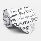 Muziek voor de sol en de geest stropdas (Opgerold)