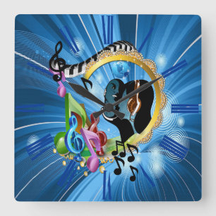 Muziek voor de sol vierkante klok