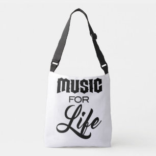 Muziek voor het leven Canvas tas