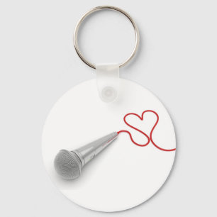 Muziek voor liefde sleutelhanger