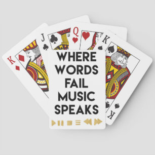 Muziek voor muziek pokerkaarten