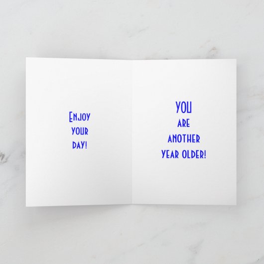 MUZIEK VOOR ONZE VERJAARDAG KAART (Binnen)