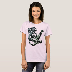 Muziek Vrouwen T-shirts Jazz Gitaarspeler Brass
