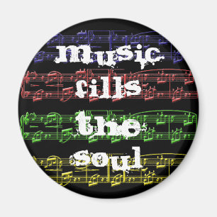 Muziek vult de sol Magnet Magneet