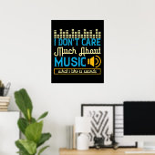 Muziek - Wat ik leuk vind is geluiden Poster (Thuiskantoor)