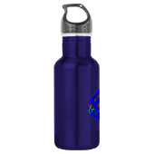 Muziek woont in me, oude school_ waterfles  (Achterkant)