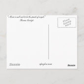 Muziek wordt wel eens de toespraak van engelen gen briefkaart (Achterkant)