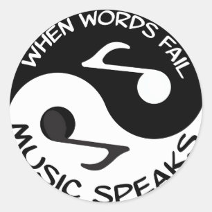 Muziek Yin Yang stickers