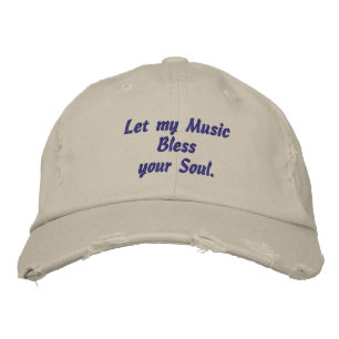 Muziek, zegen je ziel, geborduurd Pet