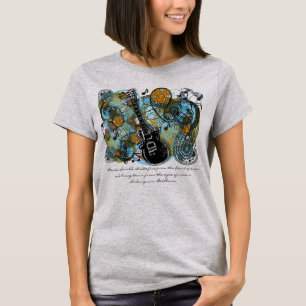 Muziek zou moeten schieten op "Inspirerend offerte T-shirt