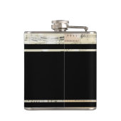  muziek zwarte BEST MAN Wedding Flask Heupfles (Achterkant)