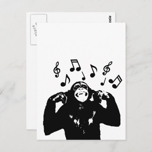 muziekaap briefkaart (Voorkant / Achterkant)