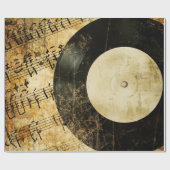  muziekachtergrond cadeaupapier (Vlak)