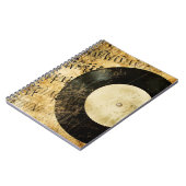 muziekachtergrond notitieboek (Linkerzijde)