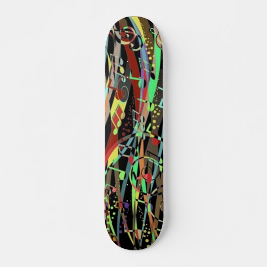 Muziekachtergrond Skateboard (Voorkant)