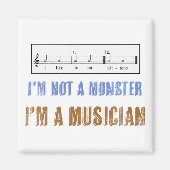 Muziekalfabetisme is iets dat ik graag eet Kittens Magneet (Voorkant)