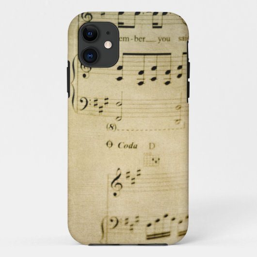  muziekblad iPhone 5 Hoesje (Achterkant)