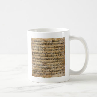  muziekblad koffiemok