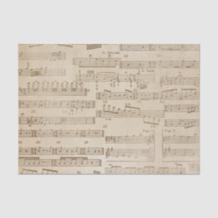  muziekblad tissuepapier