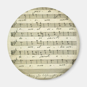  muziekbladen, Antiek muziekserie 1810 Magneet