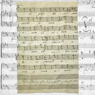 muziekbladen, Antiek muziekserie 1810 Theedoek