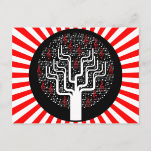 muziekboom briefkaart
