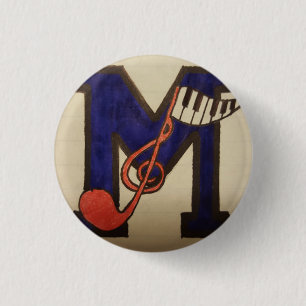 MuziekButton Ronde Button 3,2 Cm