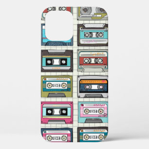  muziekcassetteontwerp iPhone 12 hoesje