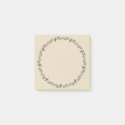 Muziekcirkel Post-it® Notes (Voorkant)