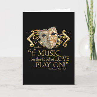 Muziekcitaten uit 'Twelfth Night' (Gouden versie) Kaart