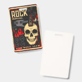 Muziekconcert Badge (Voor- en achterkant)