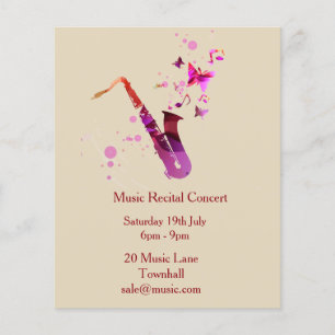 Muziekconcert Resultaten van de Overweging Flyer