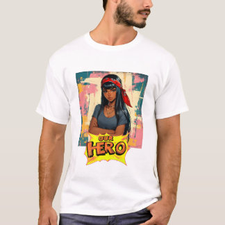 Muziekconcert Rode Bandana Meisje Onze Held T-shirt