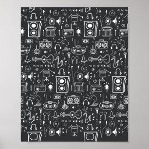Muziekdecor Poster