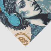 Muziekdecoupage West Coast Dreamer Tissuepapier (Detail)