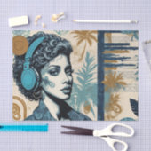 Muziekdecoupage West Coast Dreamer Tissuepapier (Craft)