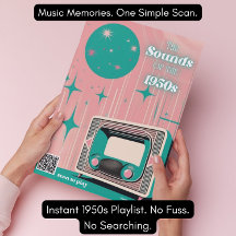 Muziekdementie-cadeau uit de jaren 50 Poster met a