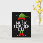 Muziekdocent Elf Xmas Matching Family Group Chris Kaart (Gele Bloem)