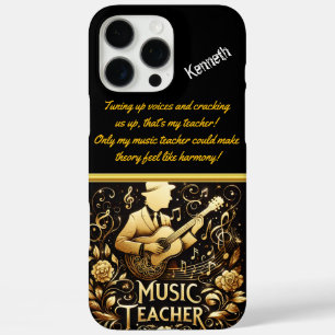 Muziekdocent inspireert met klasmelodieën iPhone 16 pro max hoesje