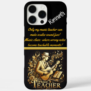 Muziekdocent inspireert studenten iPhone 16 pro max hoesje