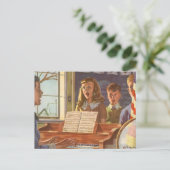  muziekdocent Onderwijsstudenten naar Sing Briefkaart (Staand voorkant)