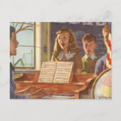  muziekdocent Onderwijsstudenten naar Sing Briefkaart (Voorkant)