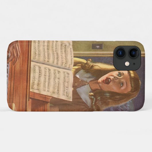 muziekdocent Onderwijsstudenten naar Sing Case-Mate iPhone Case (Achterkant (horizontaal))