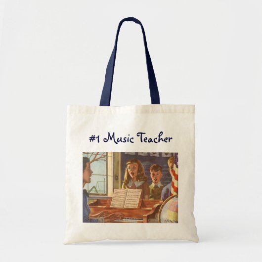  muziekdocent Onderwijsstudenten naar Sing Tote Bag (Voorkant)