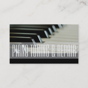 Muziekdocent Piano Tuning & Repair Visitekaartje