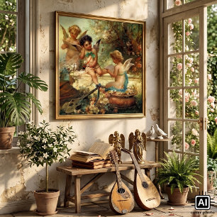 Muziekengel door Hans Zatzka, Victoriaanse Schone Poster