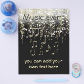 muziekevenement viering feest flyer (Enkel)