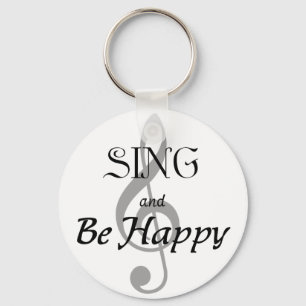 Muziekexpressie "SING and Be Happy" Sleutelhanger
