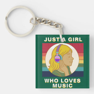 muziekfans sleutelhanger