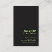 Muziekfeest DJ's Singer Songwriter Professional Visitekaartje (Achterkant)